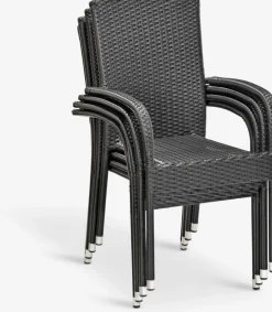 HALDBJERGSilla apilable HALDBJERG negro
