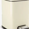 HALLENCubo con pedal HALLEN 5L con cierre suave color crema