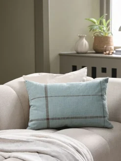 HALLONCojín HALLON 40x60 azul empolvado/marrón