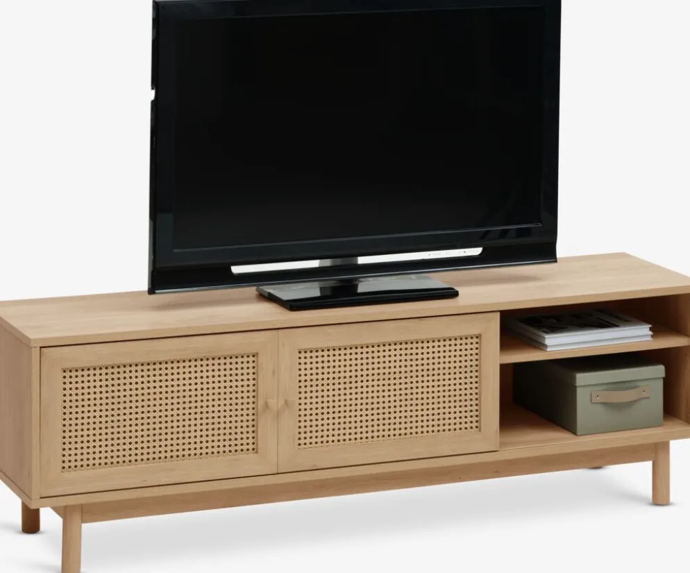 HALMSTADMueble TV HALMSTAD 2 puertas correderas color roble cálido