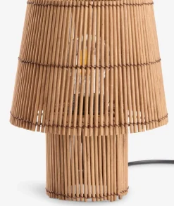 HANNIBALLámpara de mesa HANNIBAL Ø19xA25cm bambú
