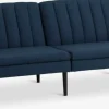 HARNDRUPSofá cama HARNDRUP tela azul oscuro