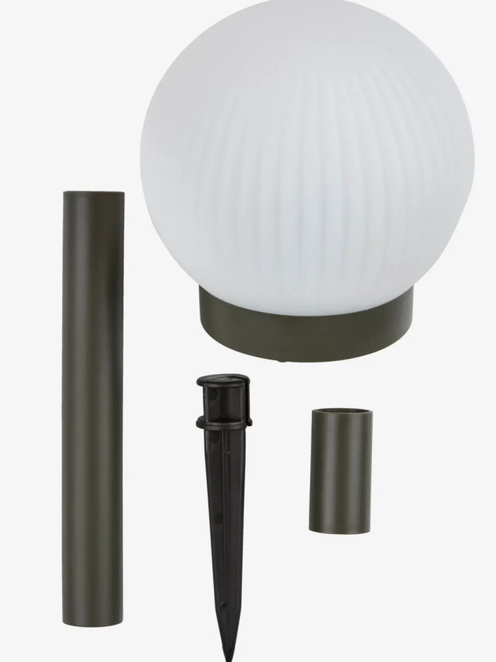 HAUKUGLELámpara solar HAUKUGLE Ø13xA37cm blanco