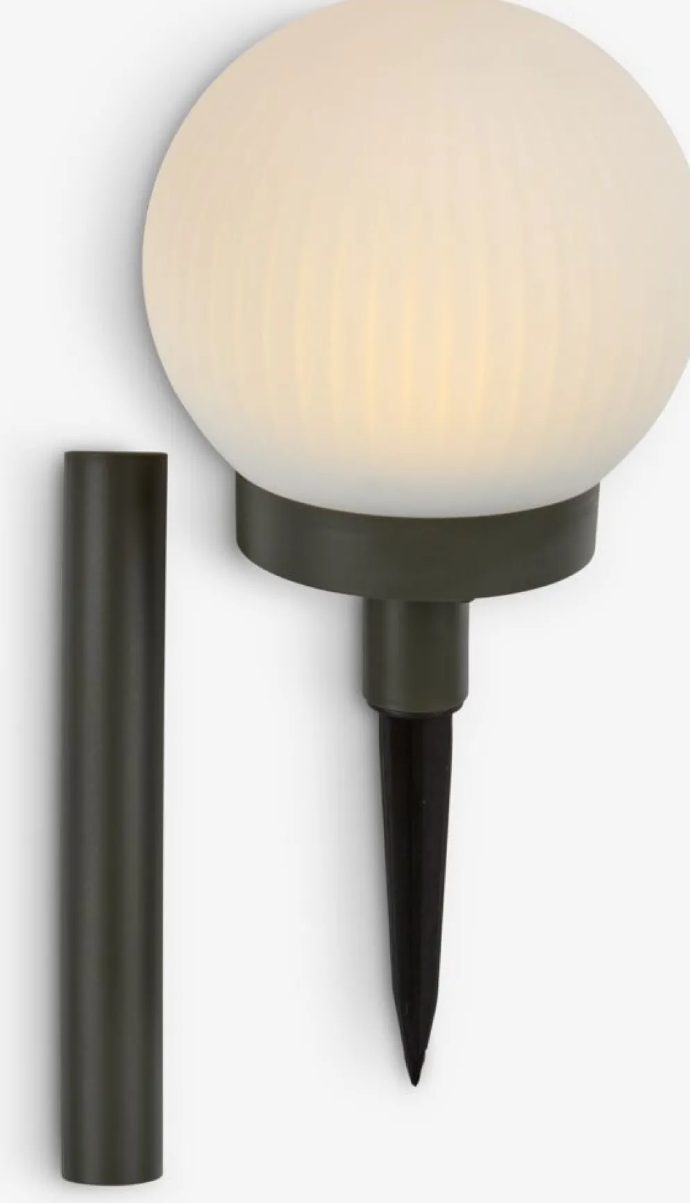 HAUKUGLELámpara solar HAUKUGLE Ø13xA37cm blanco