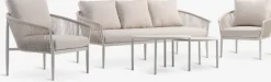 HOLMESTRANDConjunto muebles jardín HOLMESTRAND 5 plazas beis