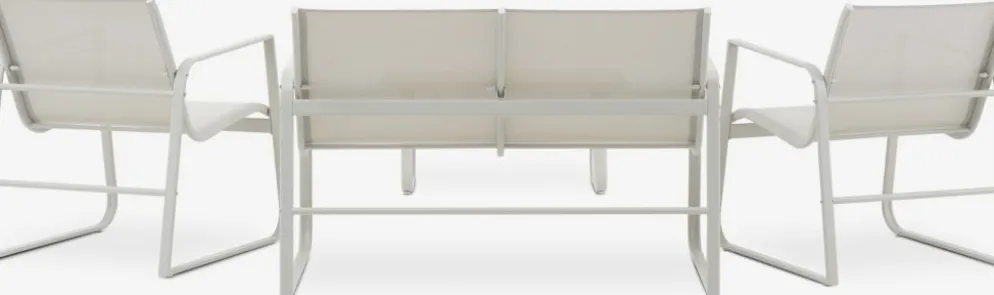 HORNSLETConjunto muebles jardín HORNSLET 4 plazas beis