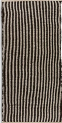 HOSTAAlfombra HOSTA 65x140 negro/beis