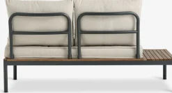 HOUConjunto jardín HOU con chaise longue 3 plazas madera dura