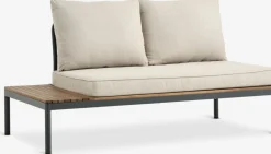 HOUConjunto muebles jardín HOU 2 plazas madera dura