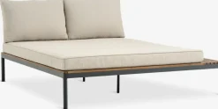 HOUMódulo de jardín HOU chaise longue 2 plazas madera dura