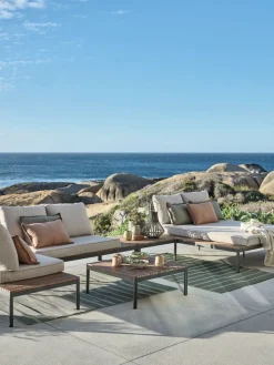 HOUMódulo de jardín HOU chaise longue 2 plazas madera dura