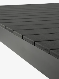 HSTEHAVE + KRISTIANSTADMesa HESTEHAVE L205/275 negro + 4 sillas KRISTIANSTAD verde