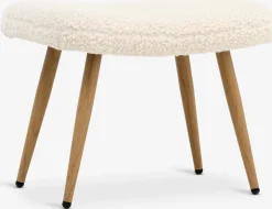 HUNDESTEDReposapiés HUNDESTED felpa blanco crudo/color roble