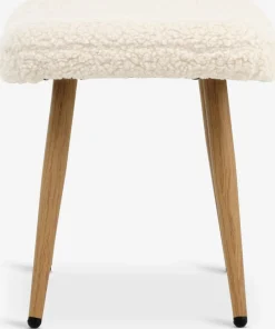 HUNDESTEDReposapiés HUNDESTED felpa blanco crudo/color roble