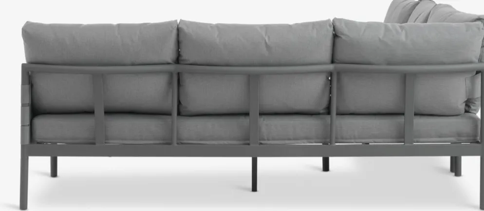 IANOConjunto muebles jardín IANO 5 plazas gris