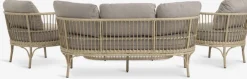 ILLERUPConjunto muebles jardín ILLERUP 4,5 plazas natural
