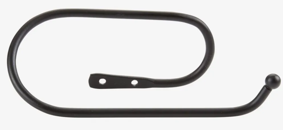 ILSBOPortarrollos de baño ILSBO metal negro