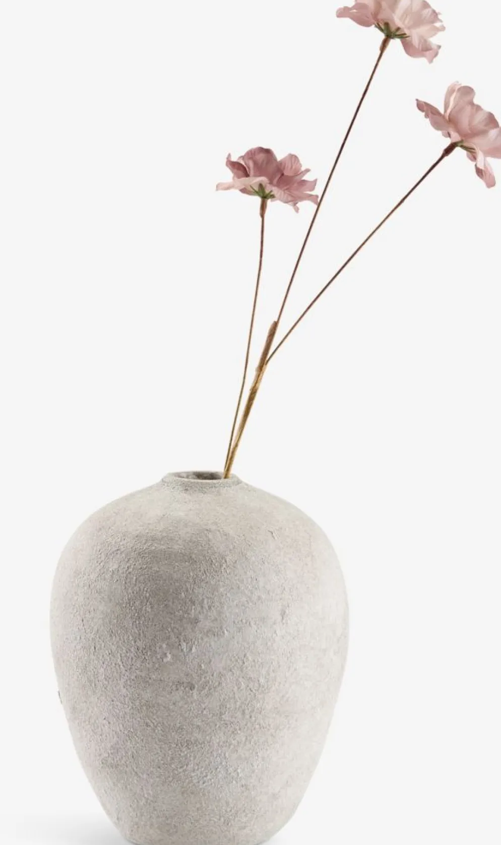 IVARJarrón IVAR Ø17xA21cm blanco/gris
