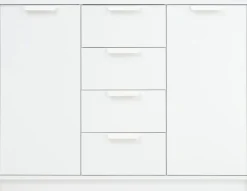 JENSLEVAparador JENSLEV 2 puertas 4 cajones blanco