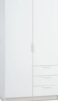 JENSLEVArmario JENSLEV 96x176 2 puertas 3 cajones blanco