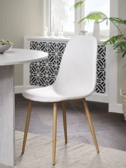 JONSTRUPSilla de comedor JONSTRUP blanco/color roble natural