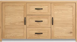 JUNGENAparador JUNGEN 2 puertas 3 cajones color roble cálido