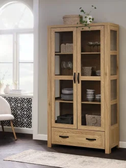 JUNGENVitrina JUNGEN 2 puertas 1 cajón color roble cálido