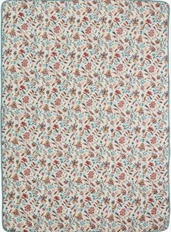 KAMILLEManta acolchada KAMILLE 140x200 blanco/turquesa