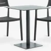 KAPPRUET + INGSTRUPMesa KAPPRUET L65 + 2 sillas INGSTRUP negro