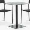 KAPPRUET + TRILLEVALLENMesa KAPPRUET L65 + 2 sillas TRILLEVALLEN negro