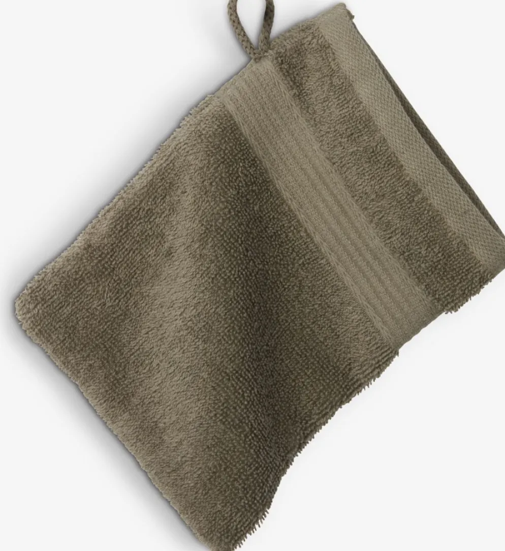 KARLSTADGOLDManopla de baño KARLSTAD 15x21 oliva