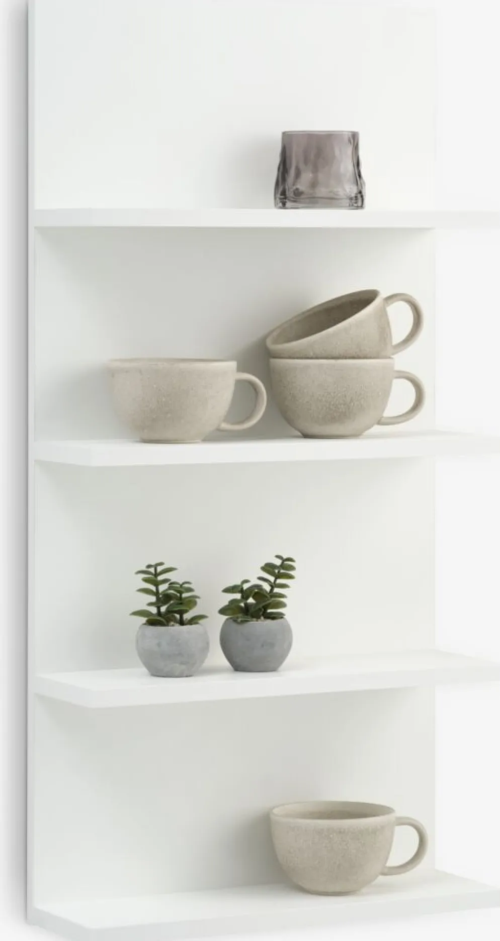 KARSTOFTEstante de pared KARSTOFT 4 estantes blanco