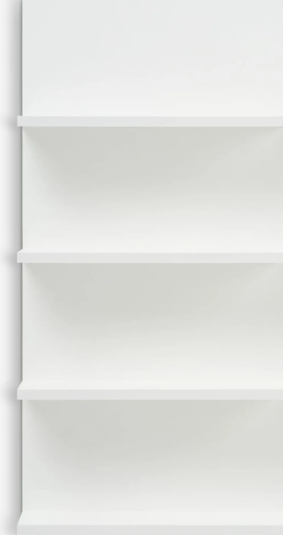 KARSTOFTEstante de pared KARSTOFT 4 estantes blanco