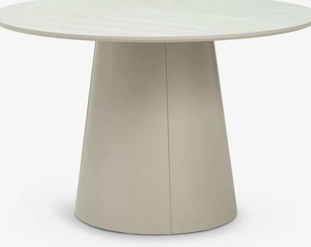 KLIPLEVMesa de comedor KLIPLEV Ø120 color travertino/beis