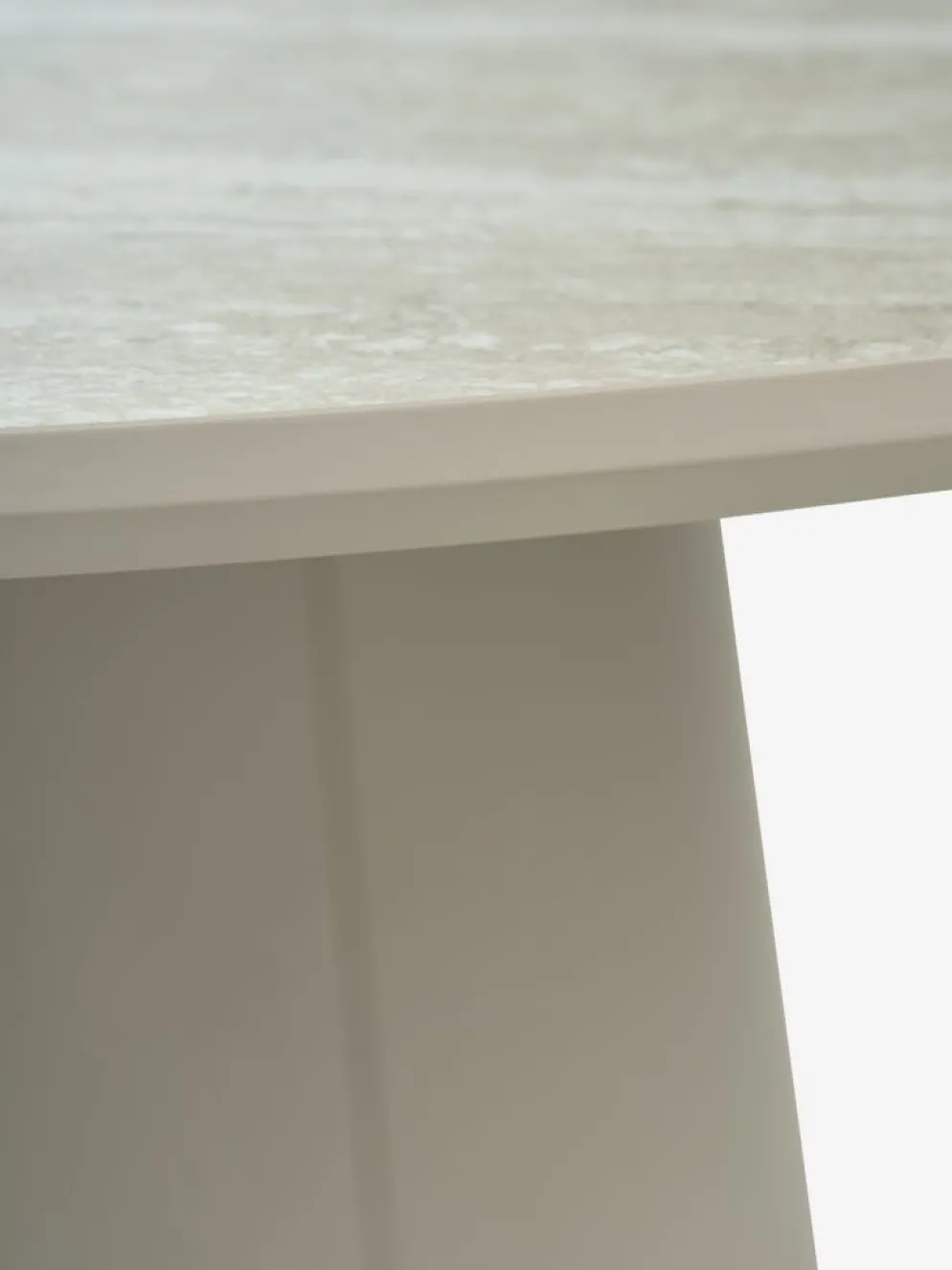 KLIPLEVMesa de comedor KLIPLEV Ø120 color travertino/beis