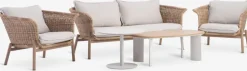 KOEPINGConjunto muebles jardín KOEPING 4,5 plazas natural