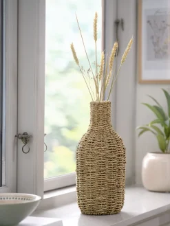 KRESTOFFJarrón KRESTOFF Ø15xA31cm hierba marina