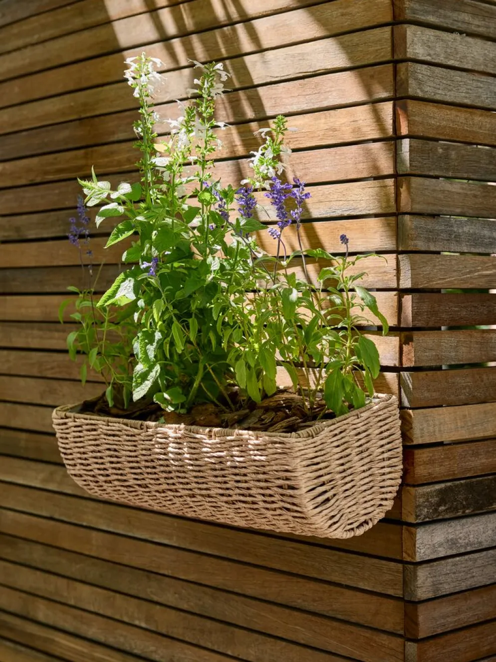 KUBBJardinera para balcón KUBB A18xL50xA16 natural