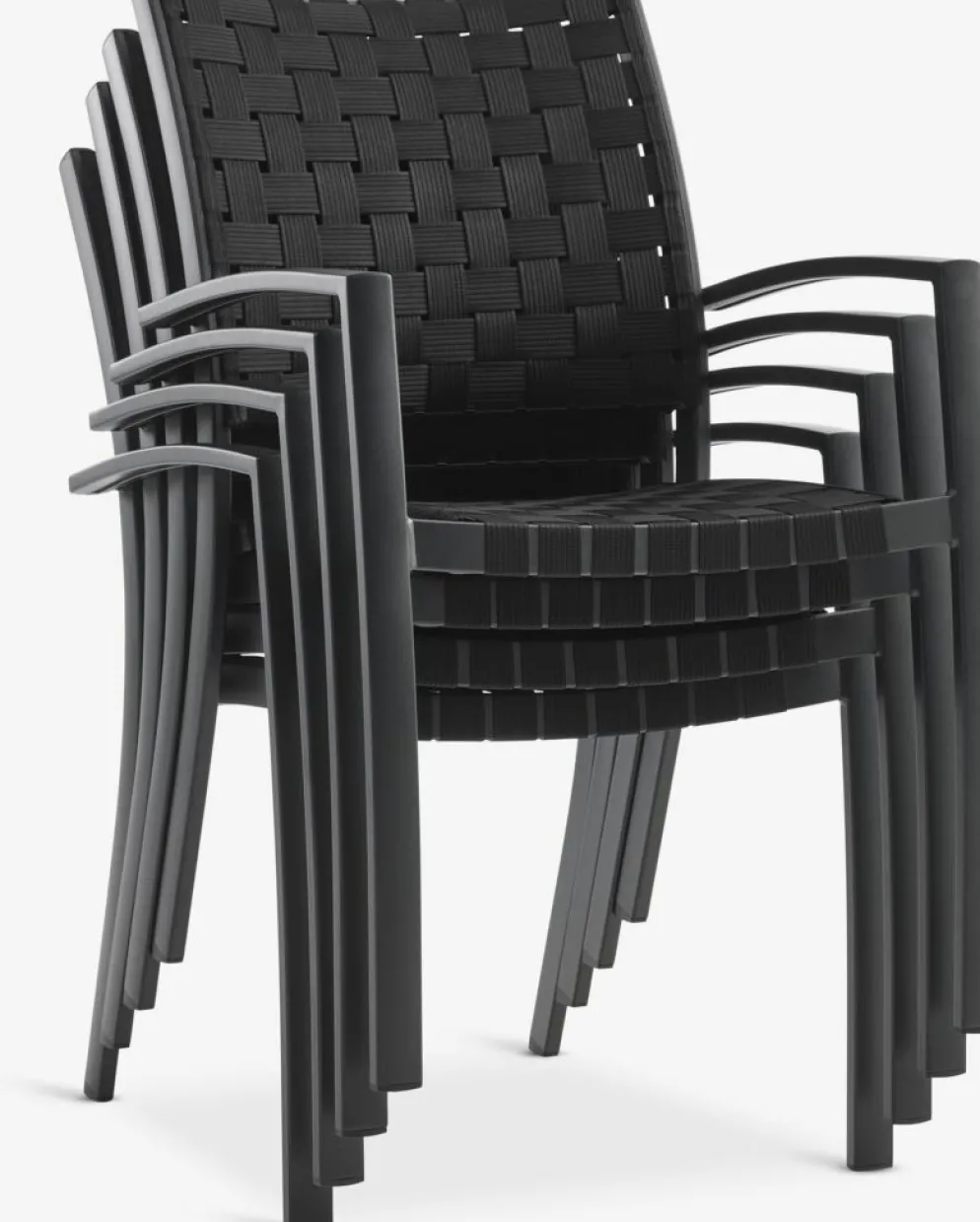 KUMLA + GLOMFJORDMesa KUMLA L150 gris + 4 sillas GLOMFJORD negro