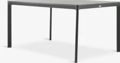 KUMLA + GLOMFJORDMesa KUMLA L150 gris + 4 sillas GLOMFJORD negro