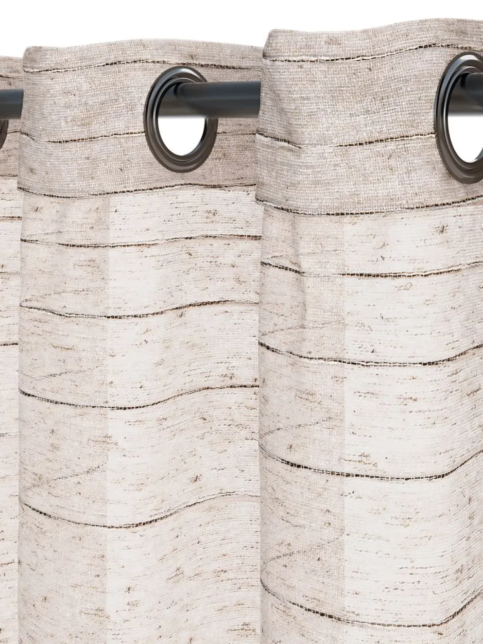 LANGELANDCortina LANGELAND 1x140x300 aspecto lino beis