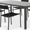 LANGET + TRILLEVALLENMesa LANGET L207 + 4 sillas TRILLEVALLEN negro