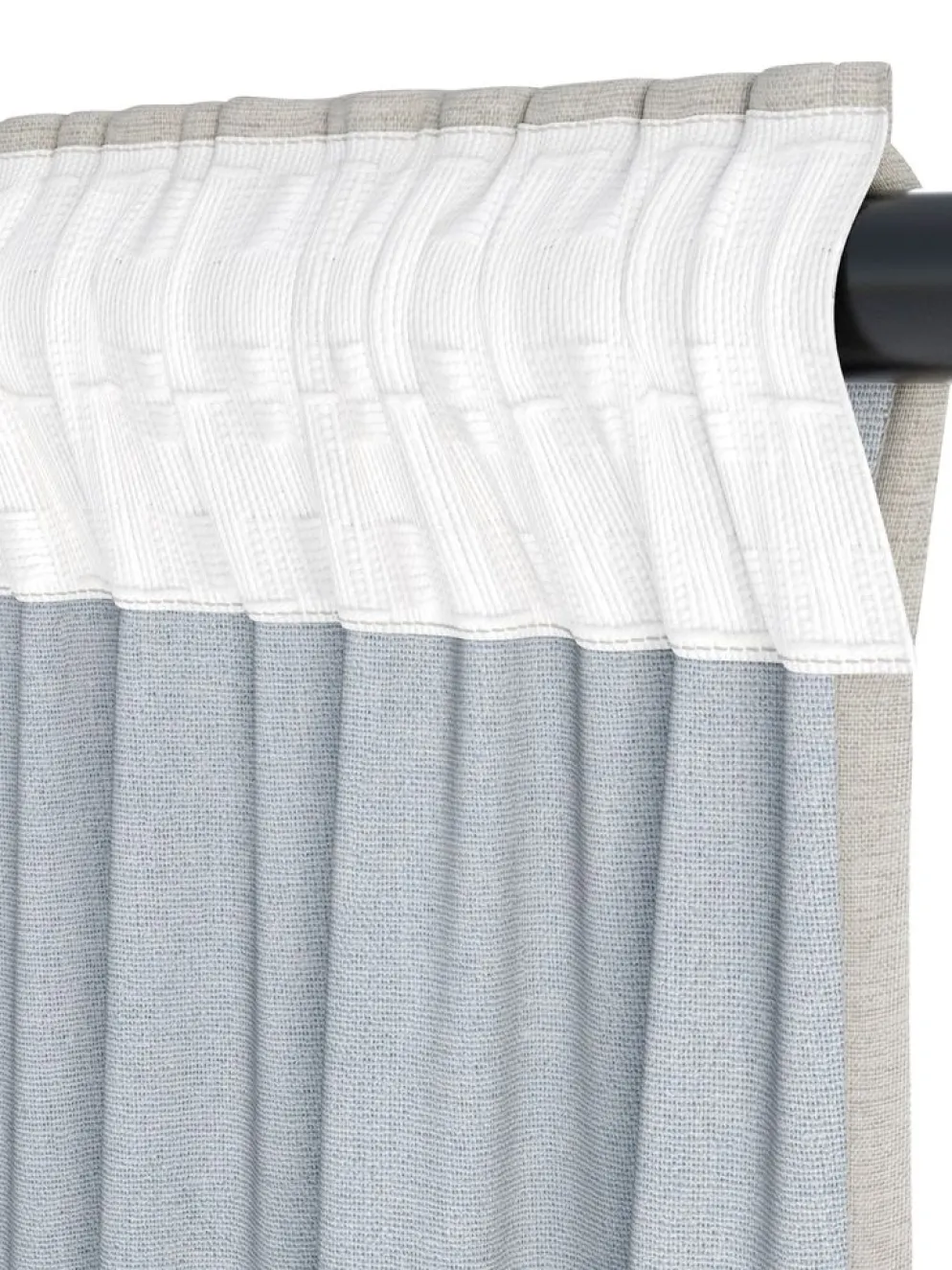 LEKACortina opaca LEKA 1x140x300 gris cálido