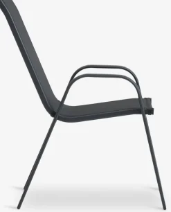 LEKNESSilla apilable LEKNES negro