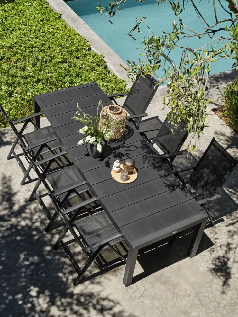 LOMMASilla reclinable LOMMA negro