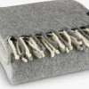 LUNDKARSEManta de lana LUNDKARSE 130x170 gris/beis
