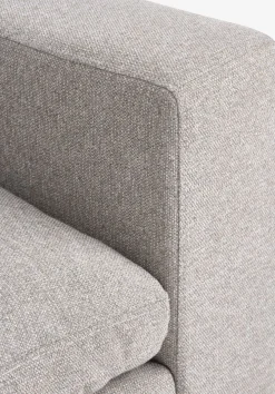 LYBYSofá modular LYBY 5 plazas rinconero tela arena
