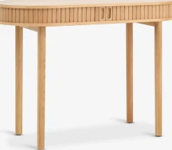 LYNGVIGMesa consola LYNGVIG 50x110 2 puertas persiana roble natural