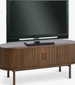 LYNGVIGMueble TV LYNGVIG 120cm 2 puertas persiana roble oscuro