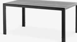 MADERUP + GUDHJEMMesa MADERUP L150 + 4 sillas GUDHJEM negro